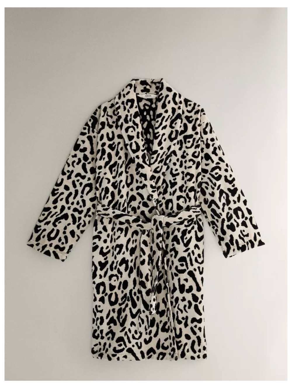Zara leopard print robe